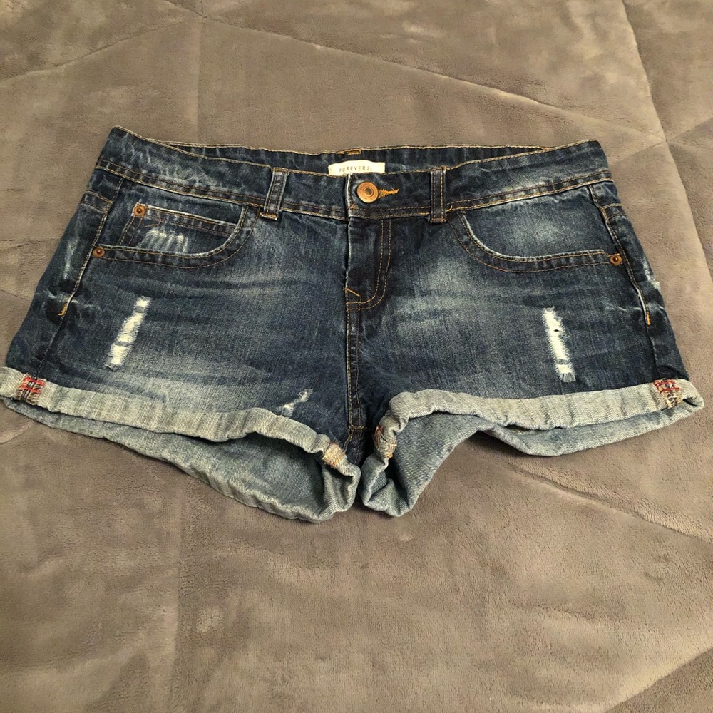 denim shorts